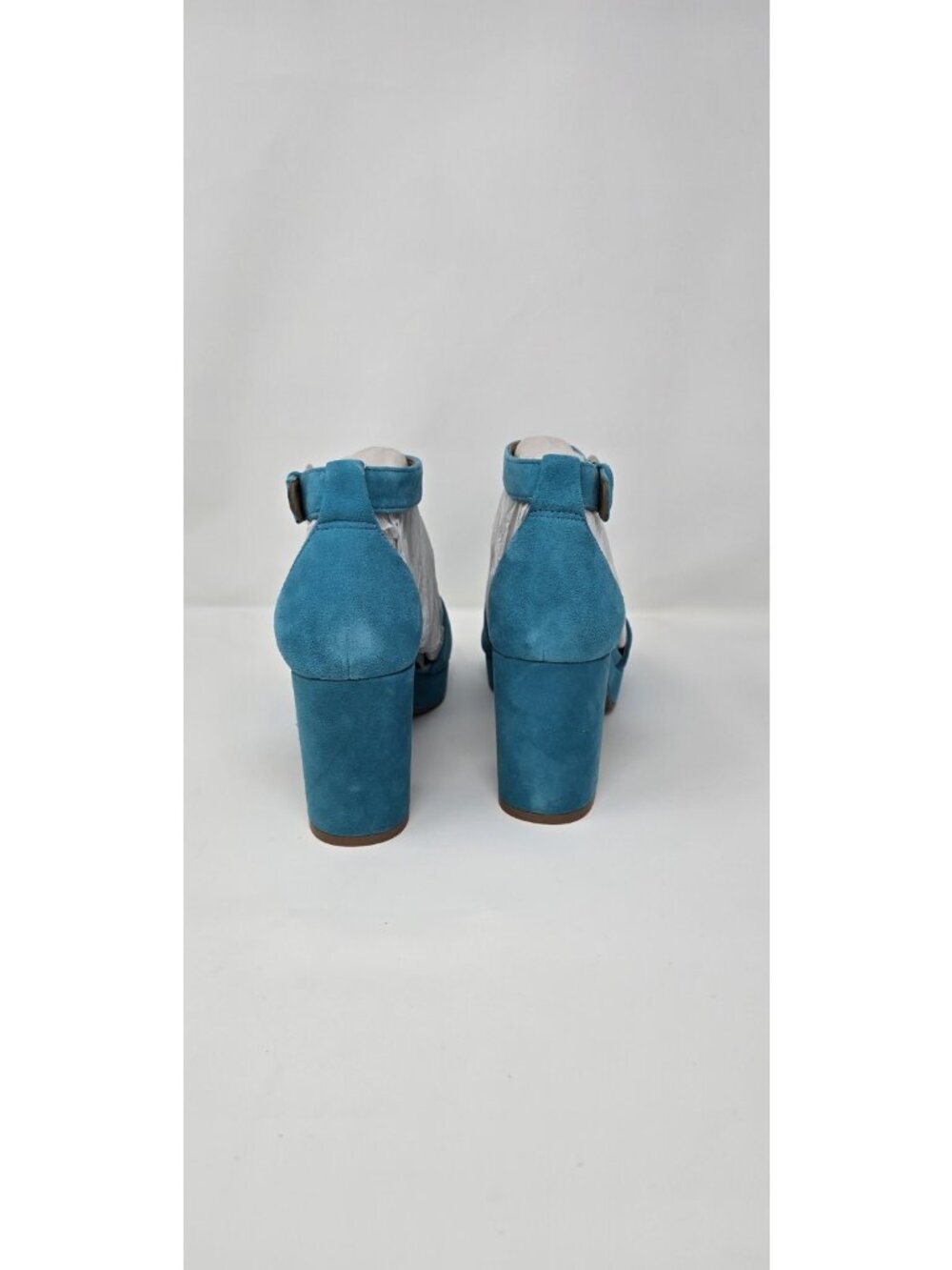 Naturalizer Women's Pearlyn Platform Sandal Blue Suede 8 M - Picture 4 of 8